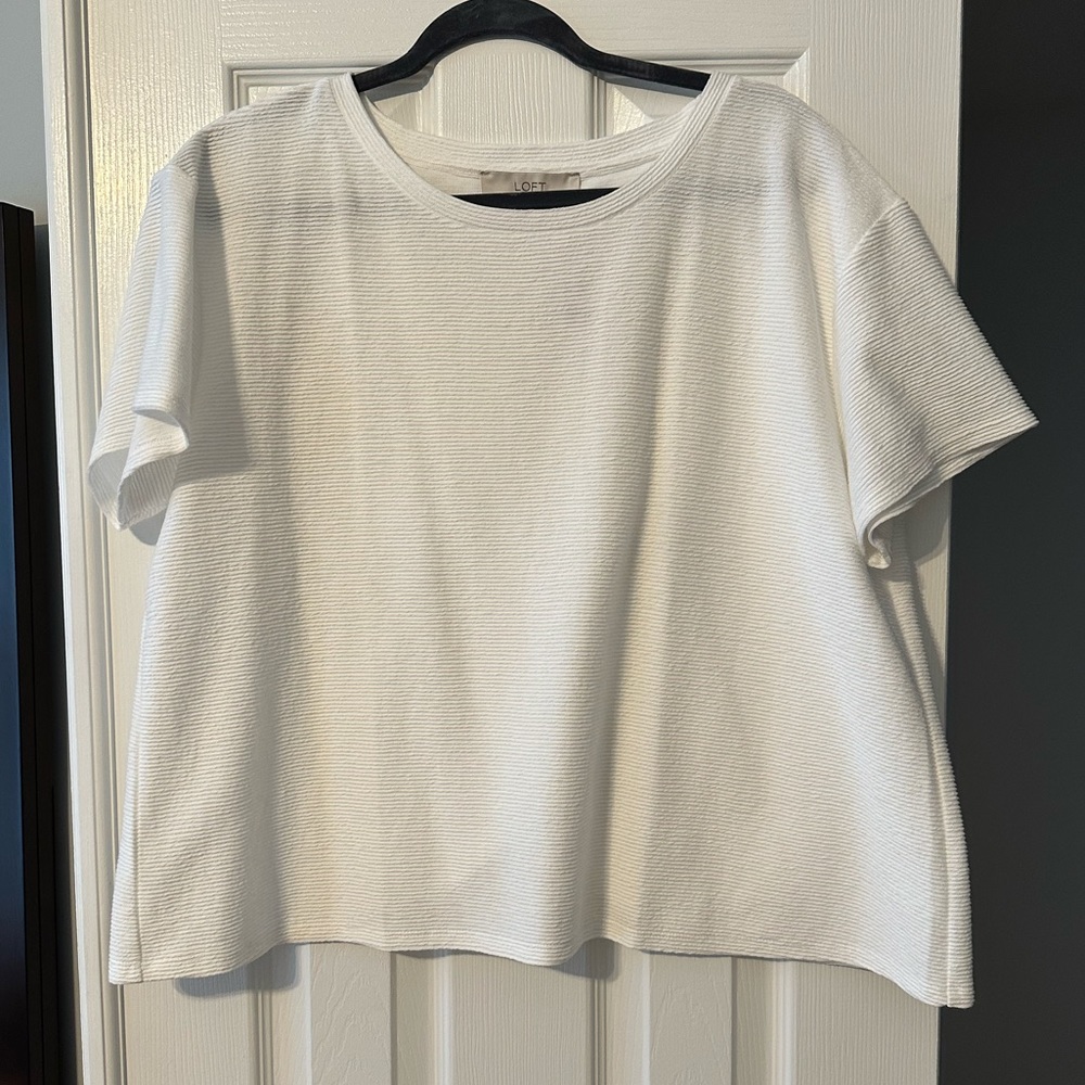 Loft textured boxy fit tshirt